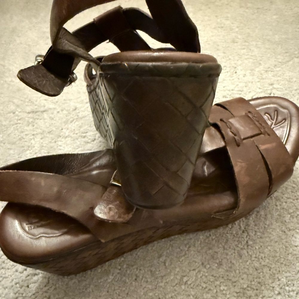 Born Brown Leather Gladiator Sandals - Picture 5 of 5